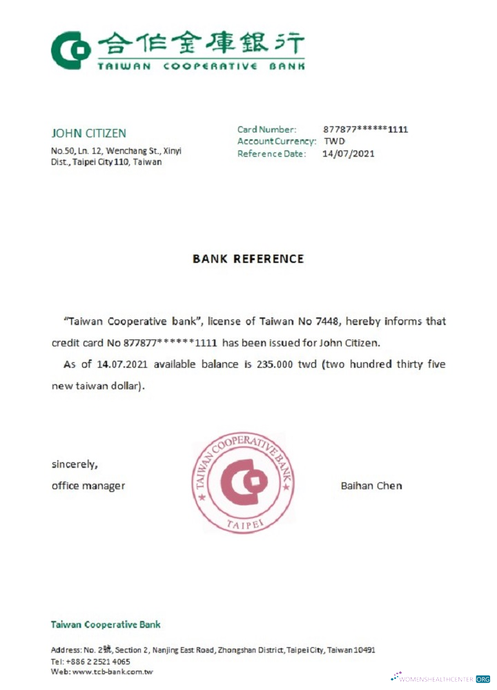 Download Taiwan Taiwan Cooperative Bank reference Photoshop template